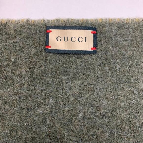 NWT Gucci Jacquard Wool Blend Scarf - Picture 8 of 11